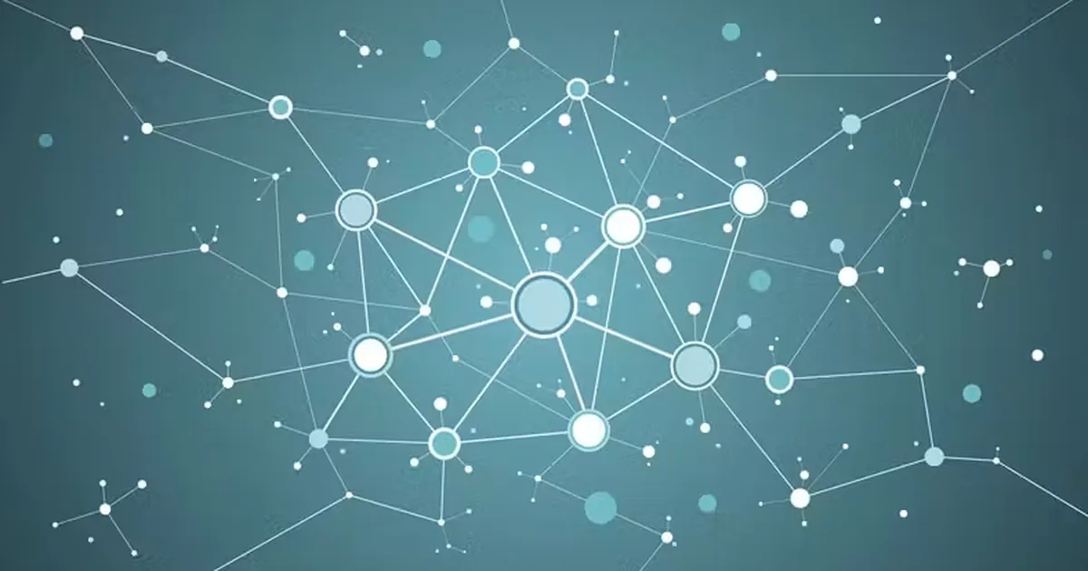 Illustration d'un réseau de liens interconnectés symbolisant une stratégie de netlinking