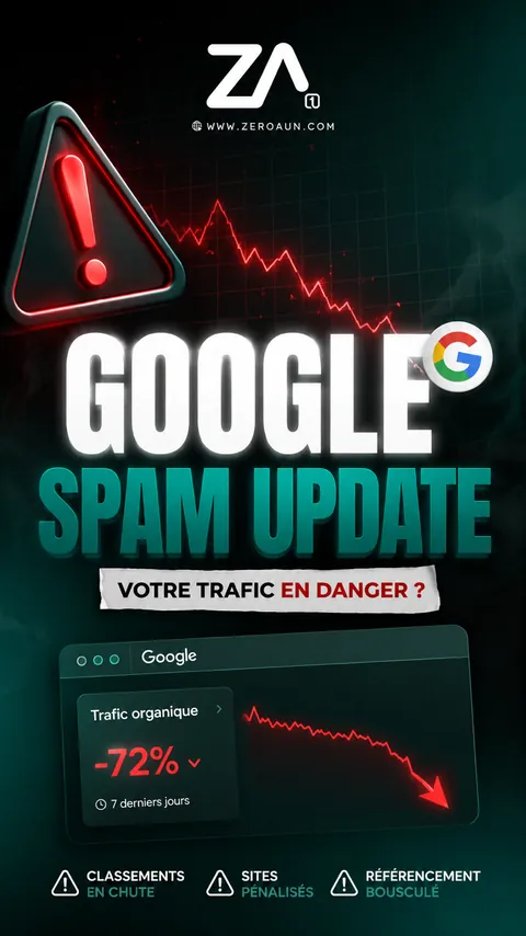 Miniature du Short YouTube Zéro à Un : Google Spam Update, votre trafic en danger ?